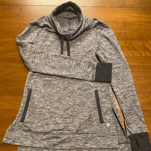 Gray Athleisure Top